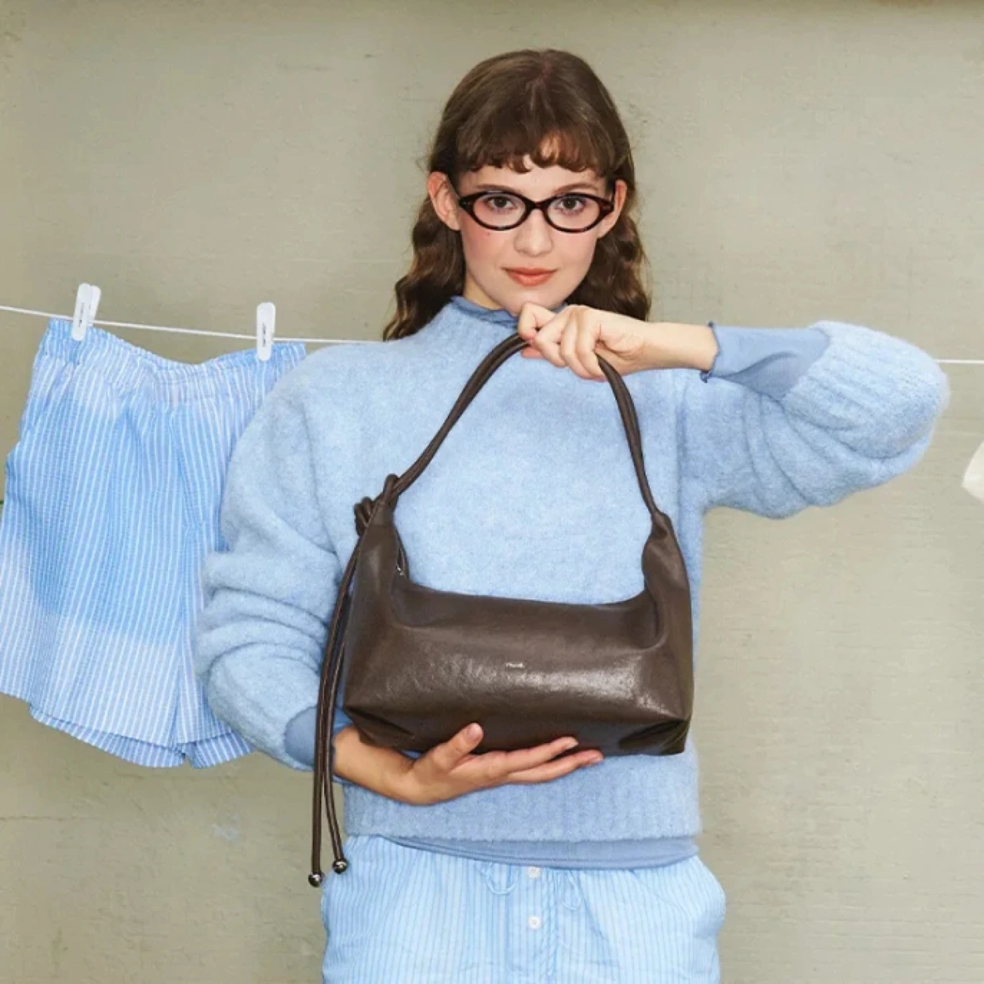 Сумка хобо MUVA в ретро стиле (Темно-коричневый) картинка