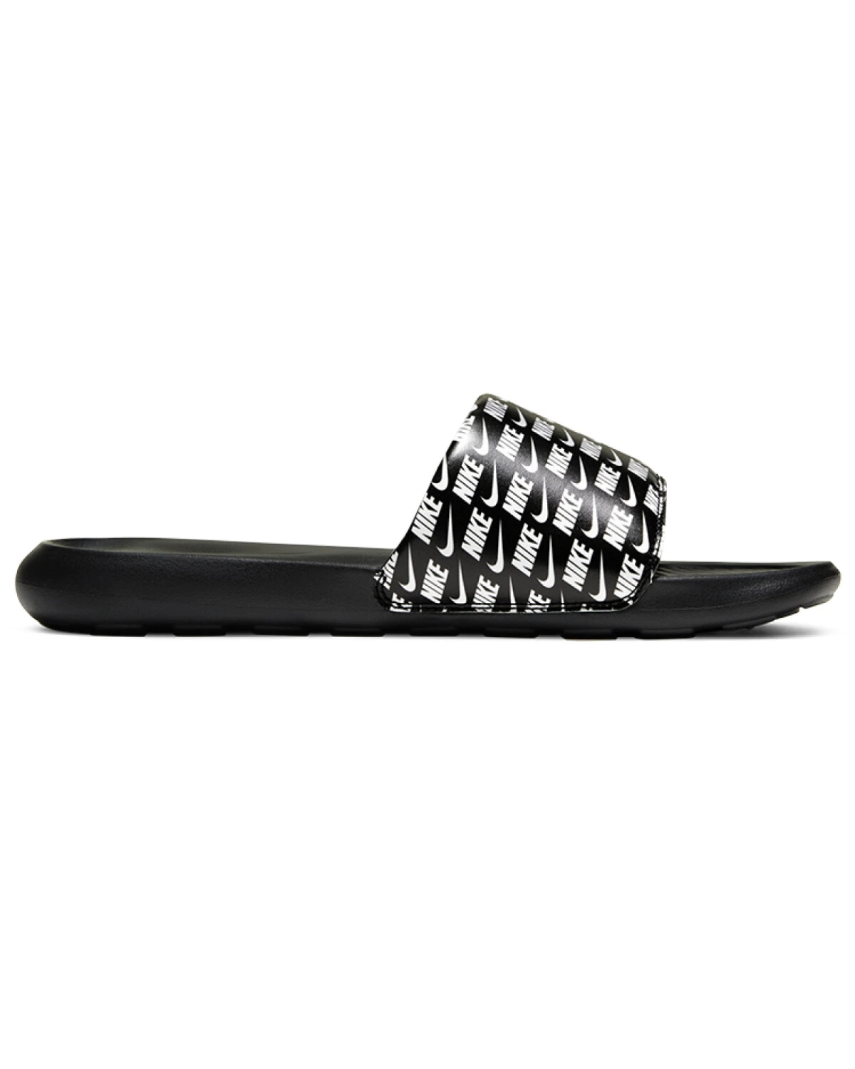 Nike VICTORI ONE SLIDE унисекс слайдеры чёрные с принтом логотипа картинка