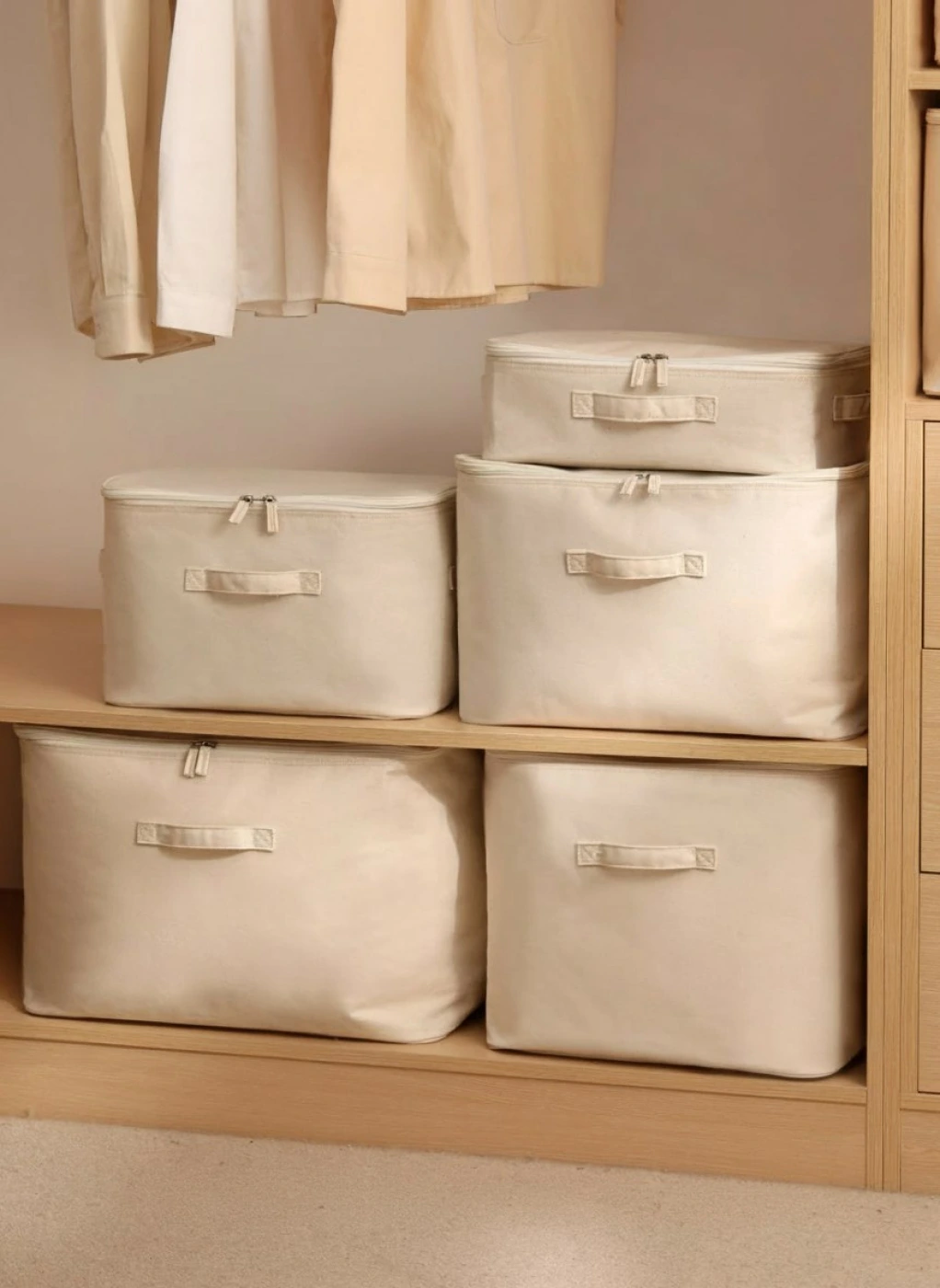 Сумка для хранения одежды, пыленепроницаемая, из чистого хлопка картинка