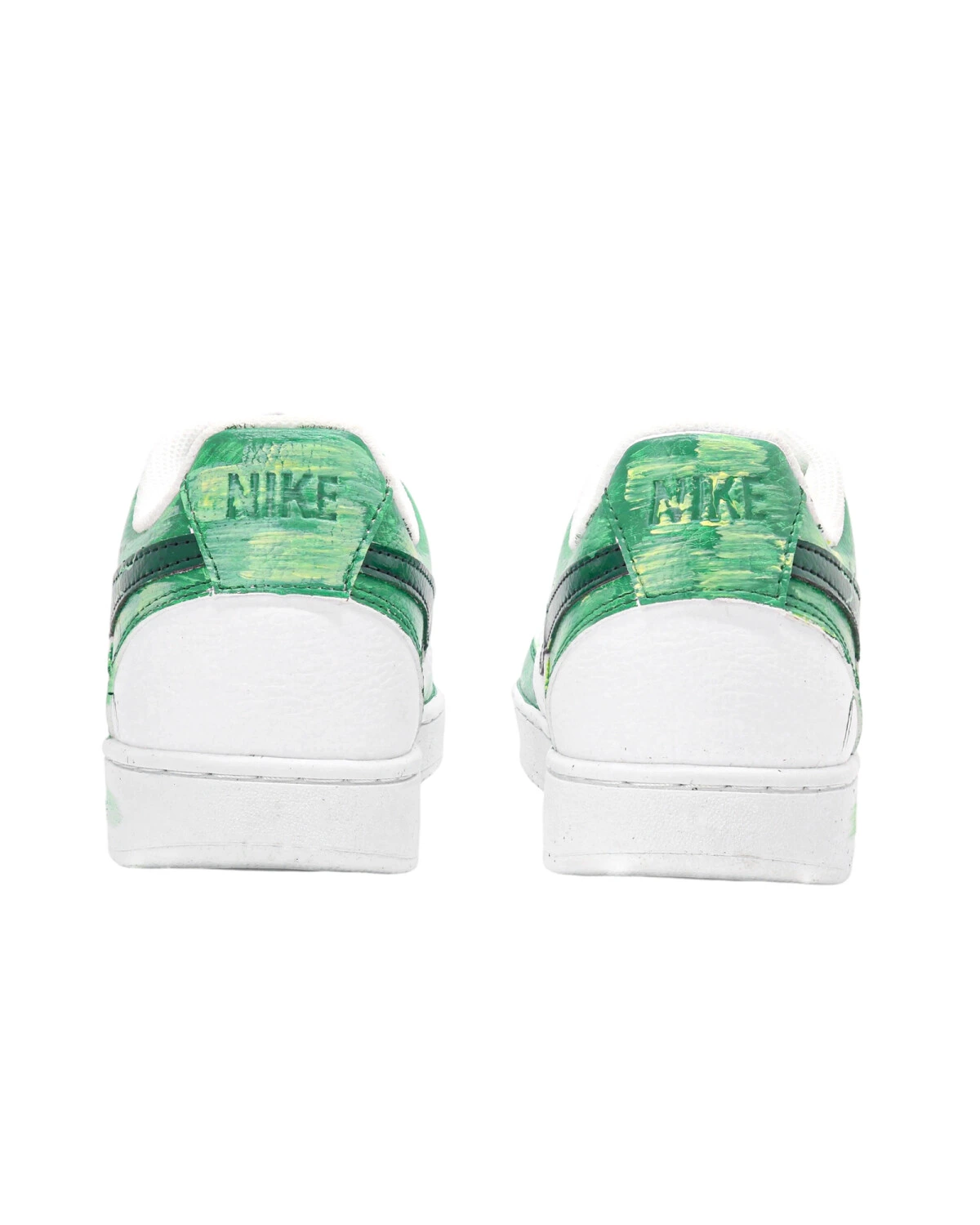 Nike Court Vision 1 унисекс кроссовки кожаные легкие и дышащие зеленые картинка