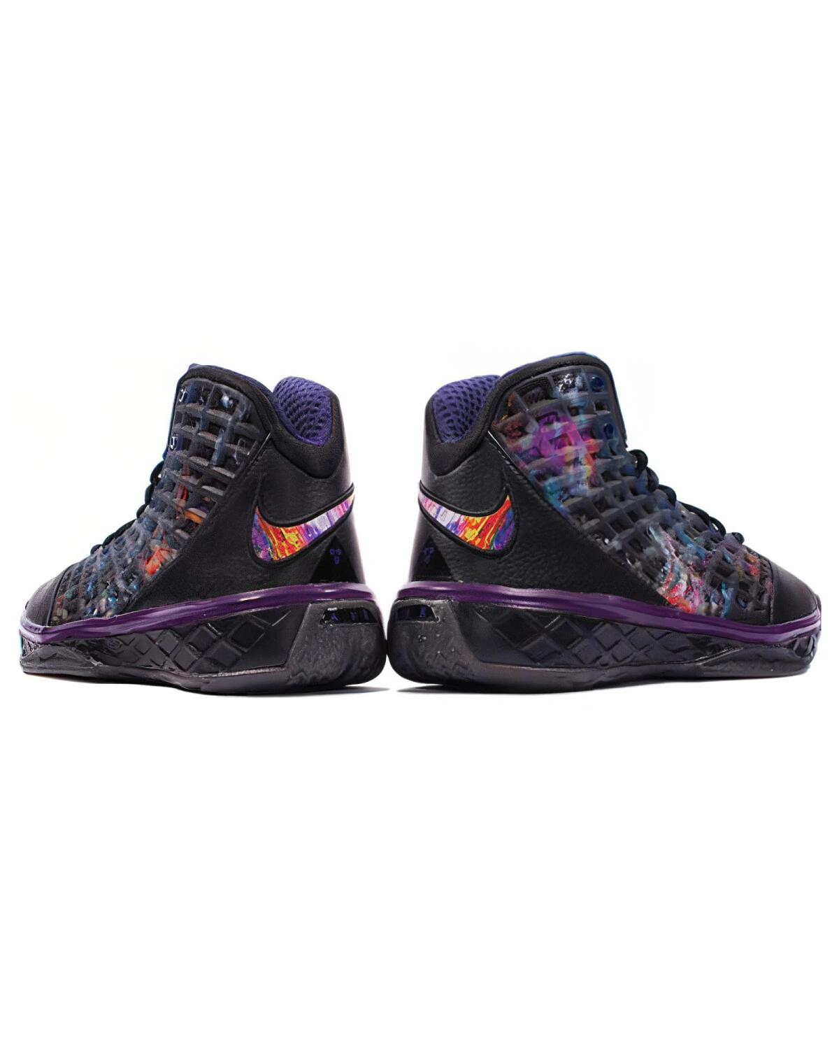 Nike Zoom Kobe 3 Prelude Misery (GS) детские баскетбольные кроссовки черно-фиолетовые картинка