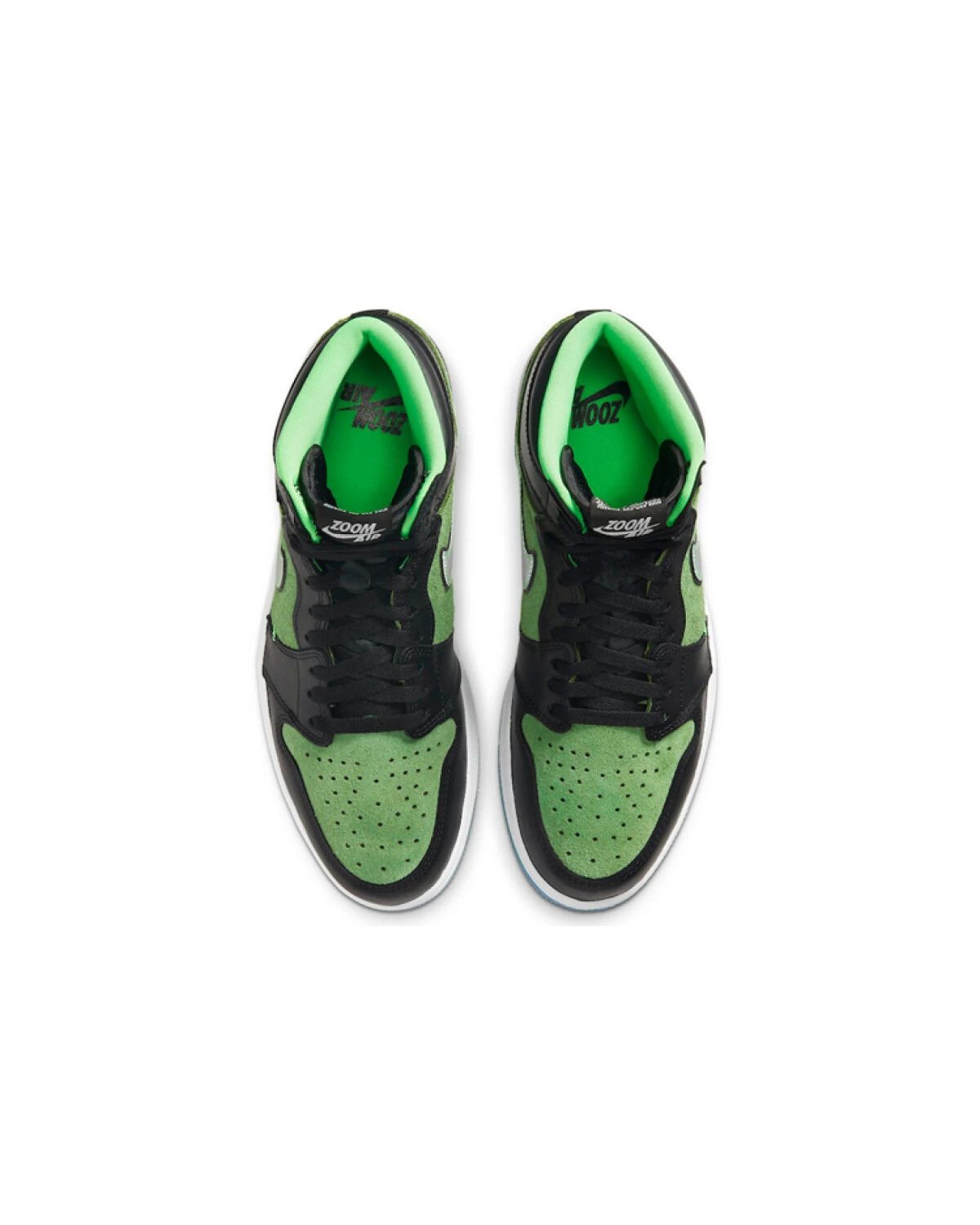 Jordan Air Jordan 1 мужские кроссовки высокие зеленые с Zoom Air картинка