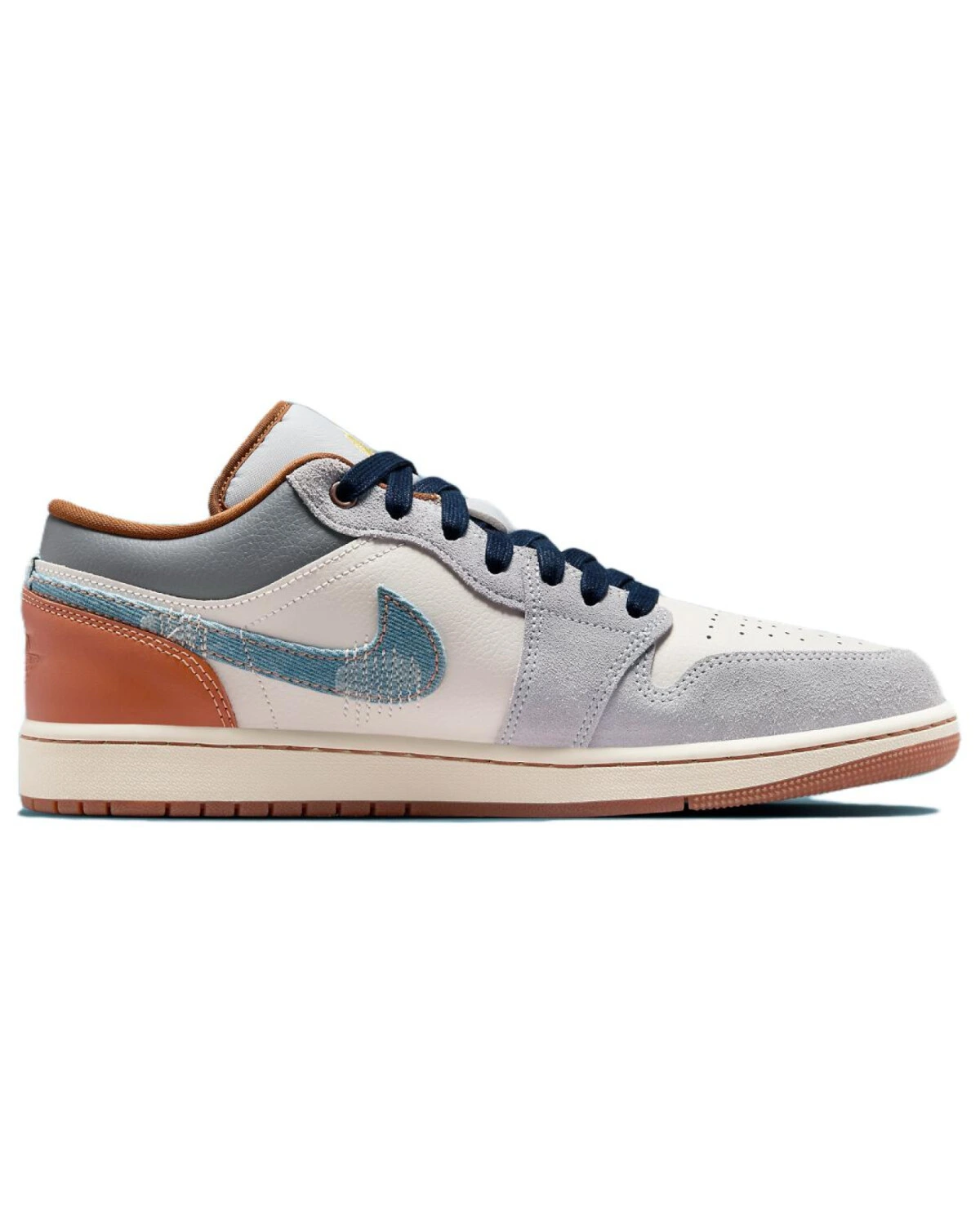 Jordan Air Jordan 1 унисекс кроссовки кожаные бело-синие картинка
