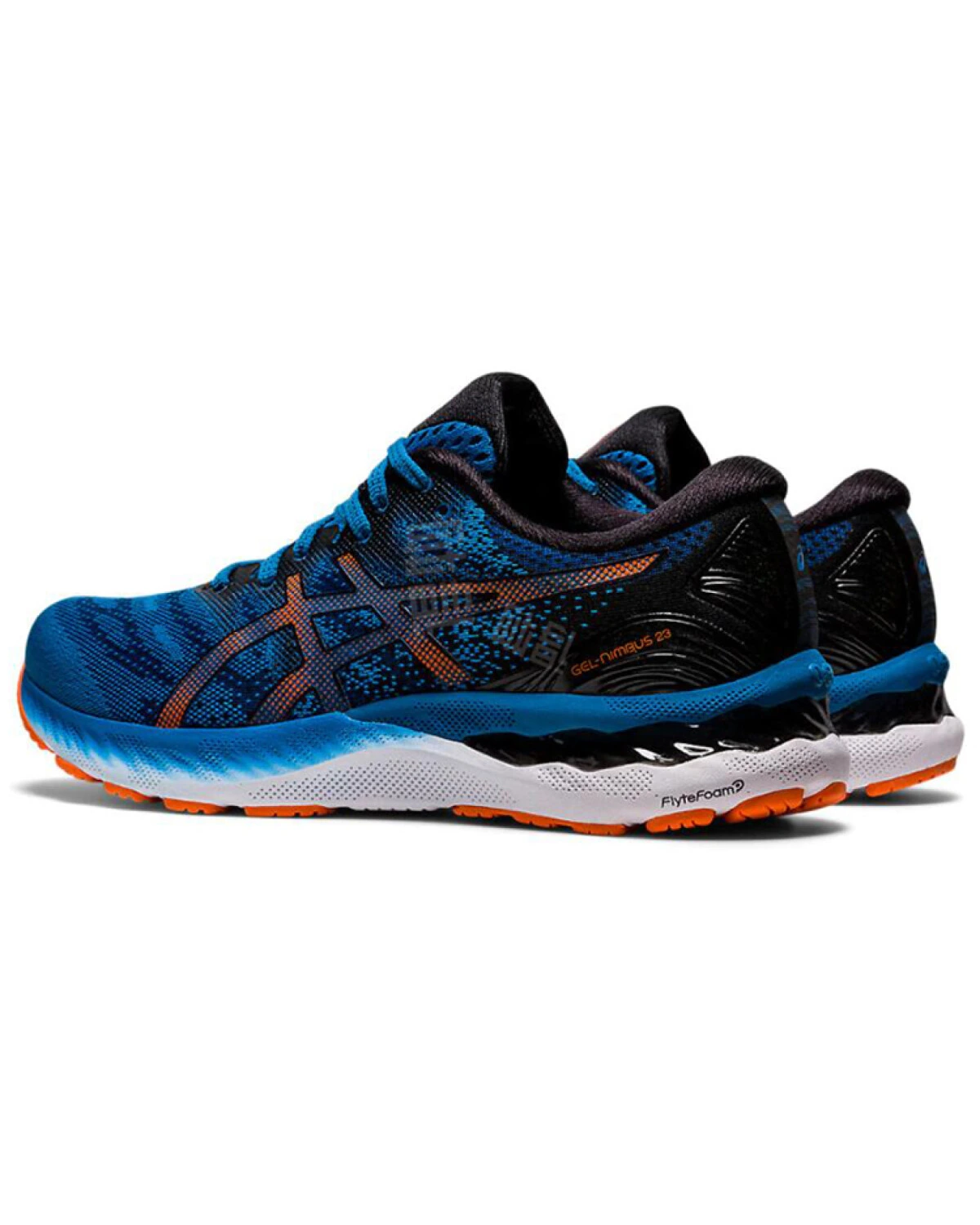 Asics GEL-Nimbus 23 беговые кроссовки с GEL-амортизацией сине-черные картинка