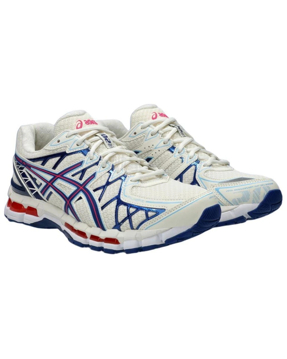Asics Gel-Kayano20 Cream Blue унисекс белые дышащие кроссовки для бега картинка