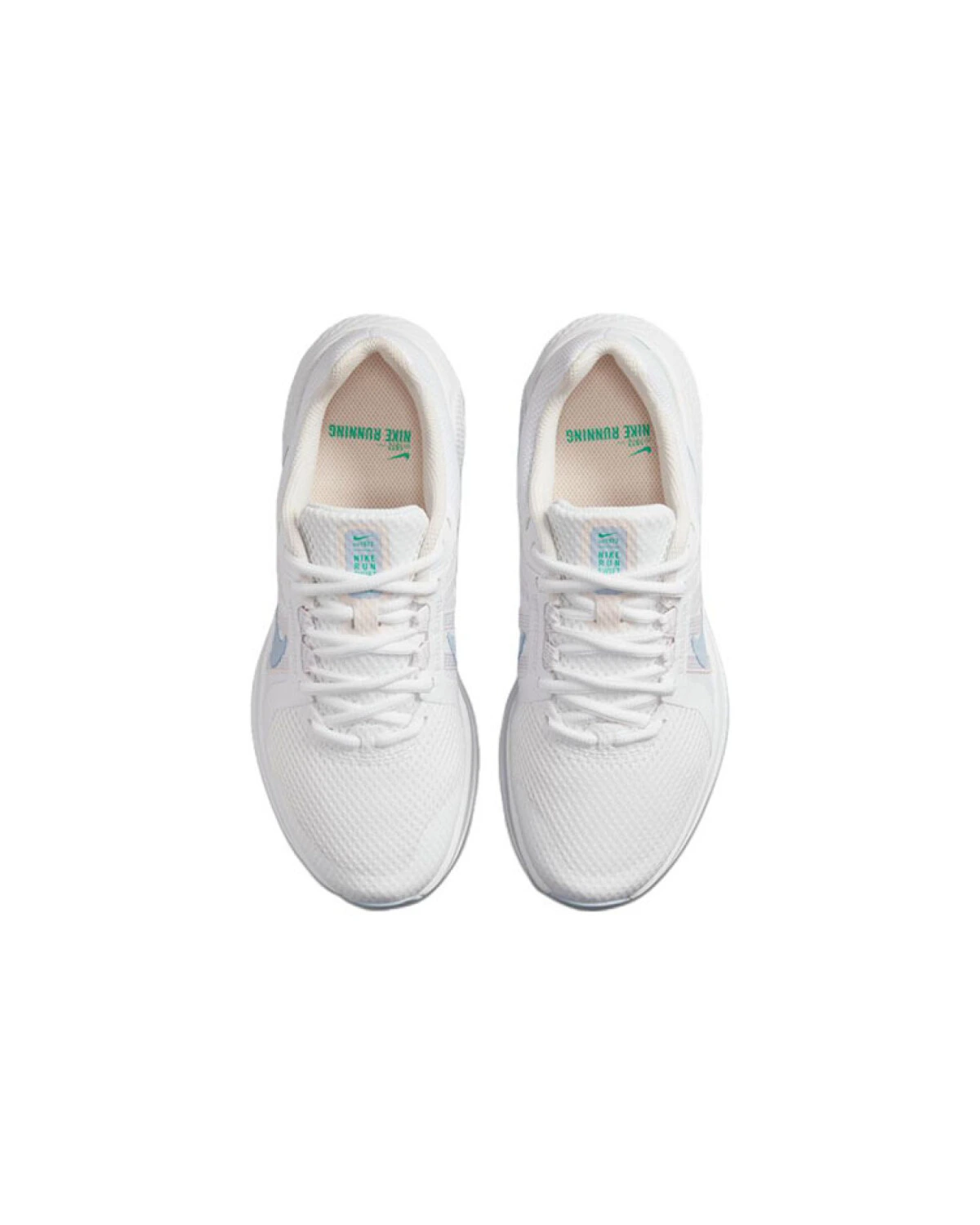 Nike Run Swift 2 женские кроссовки для бега белые с голубым дышащие картинка
