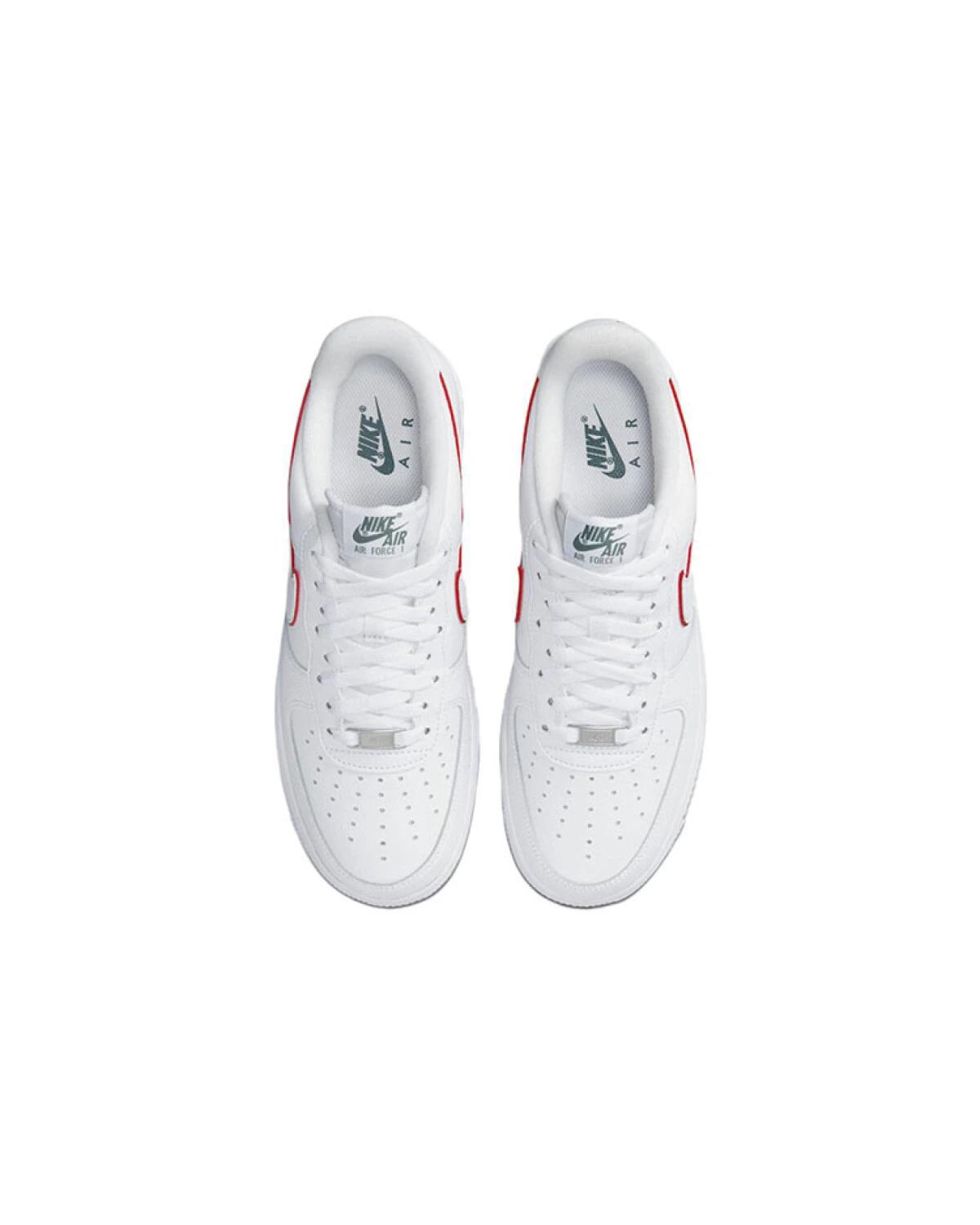 Nike Air Force 1 унисекс кроссовки белые из натуральной кожи картинка