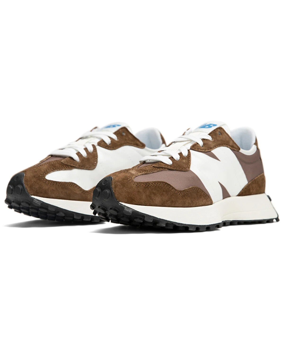 New Balance 327 unisex кроссовки беговые коричневые замша и текстиль картинка