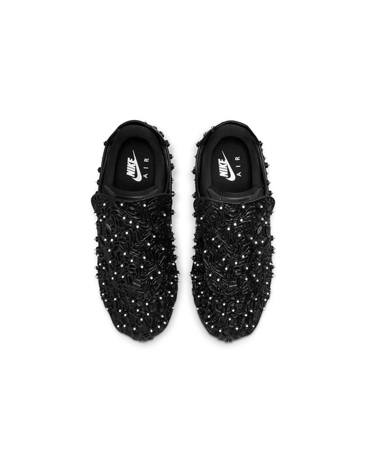 Nike Air Force 1 женские кроссовки из натуральной кожи чёрные картинка