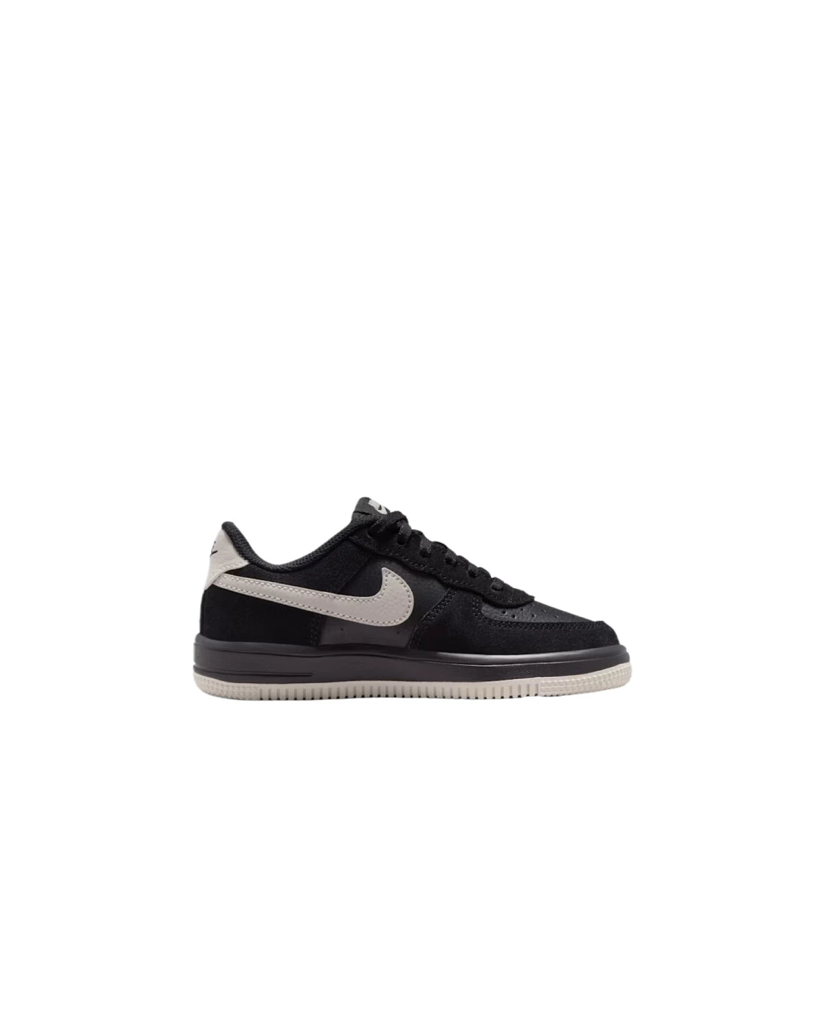 Nike Air Force 1 Lv8 детские кроссовки черные на шнуровке картинка
