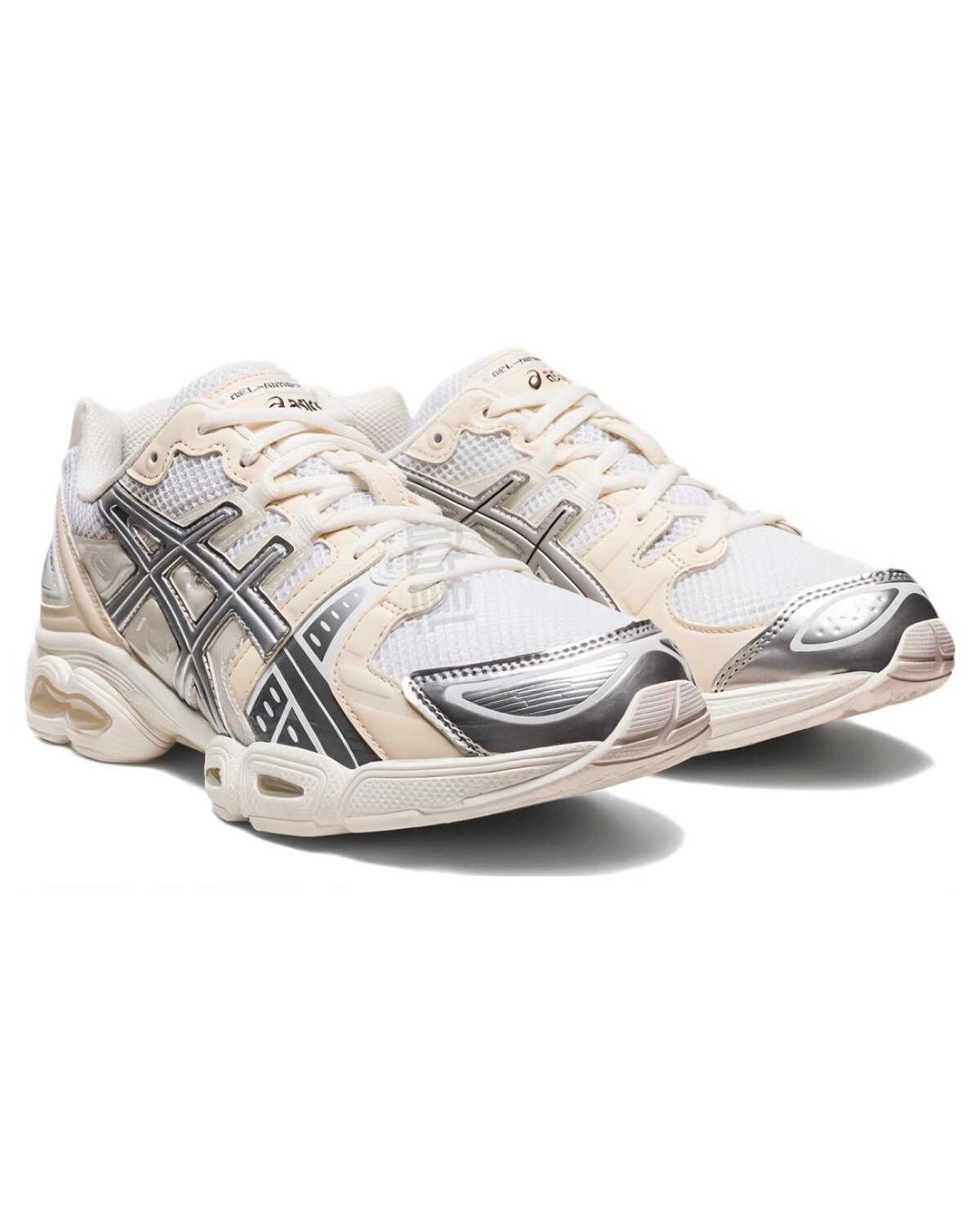 WIND AND SEA x Asics GEL-Nimbus 9 кроссовки белые с серебром картинка