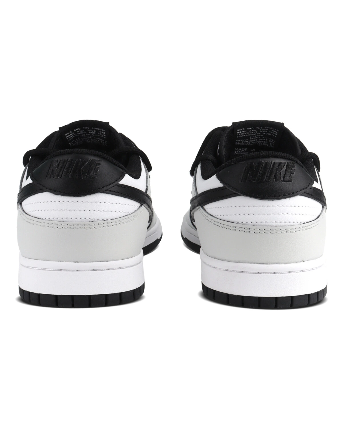 Nike Dunk универсальные кроссовки белые с черным логотипом картинка