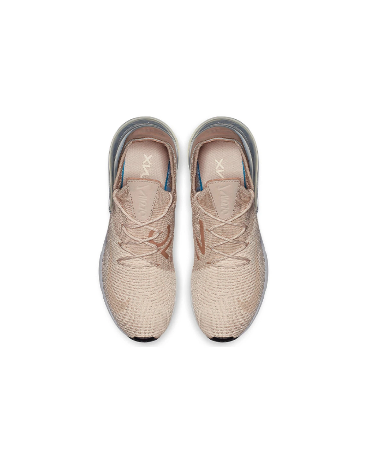 Nike Air Max 270 Flyknit Desert Dust женские кроссовки с воздушной подушкой бежевые картинка