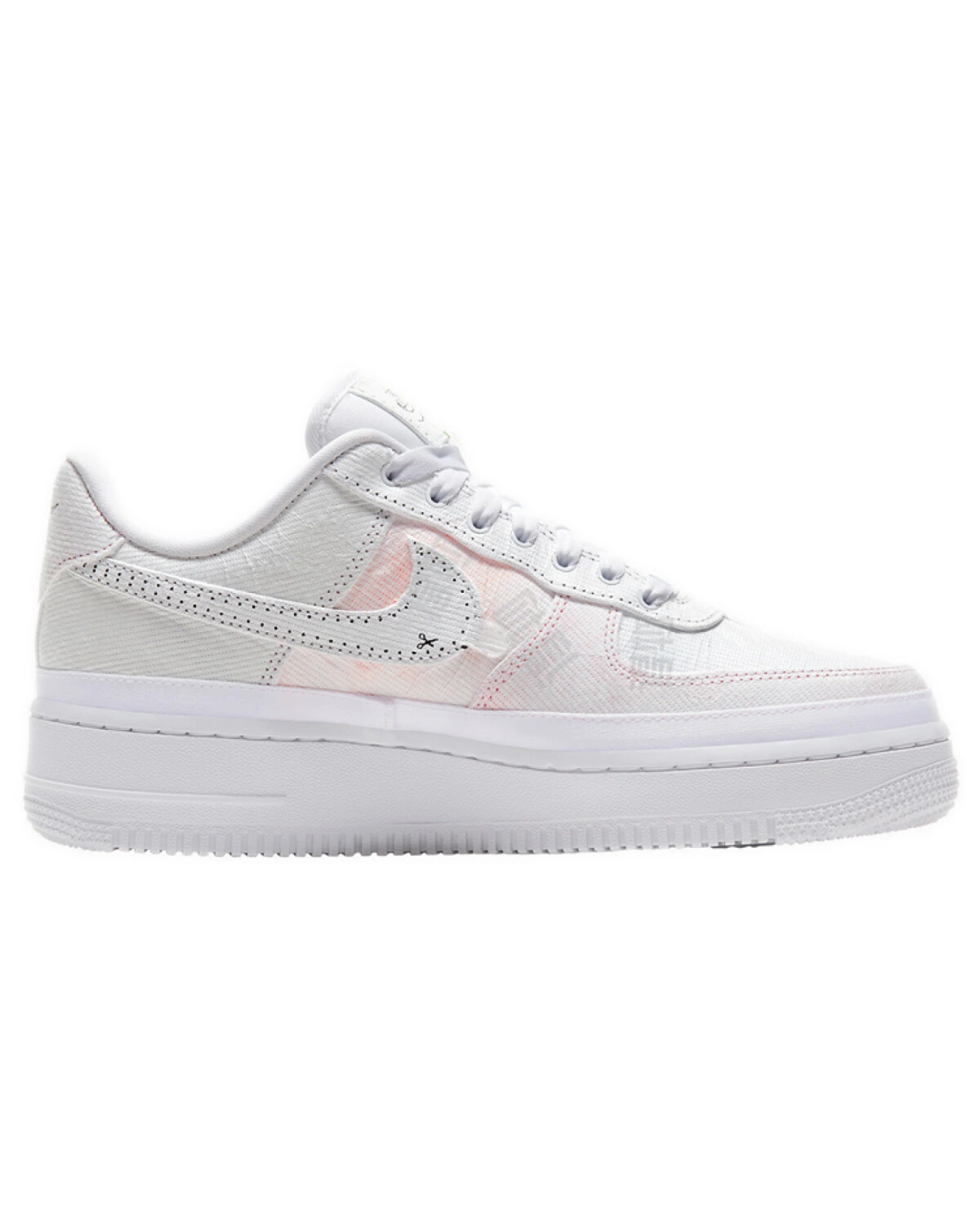 Nike Air Force 1 07 lx женские кроссовки белые синтетические картинка