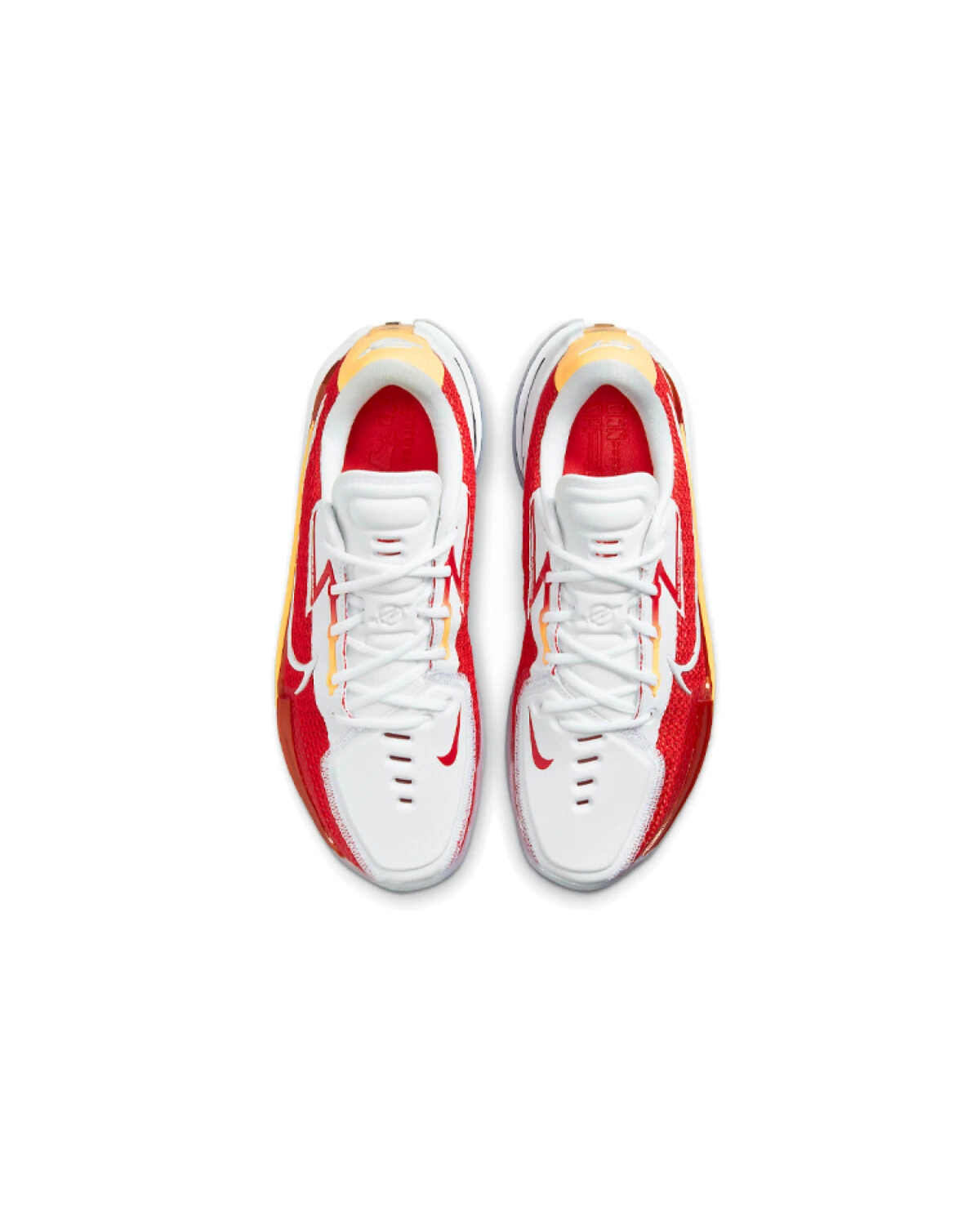 Nike Air Zoom G.T. Cut 1 унисекс баскетбольные кроссовки бело-красные картинка