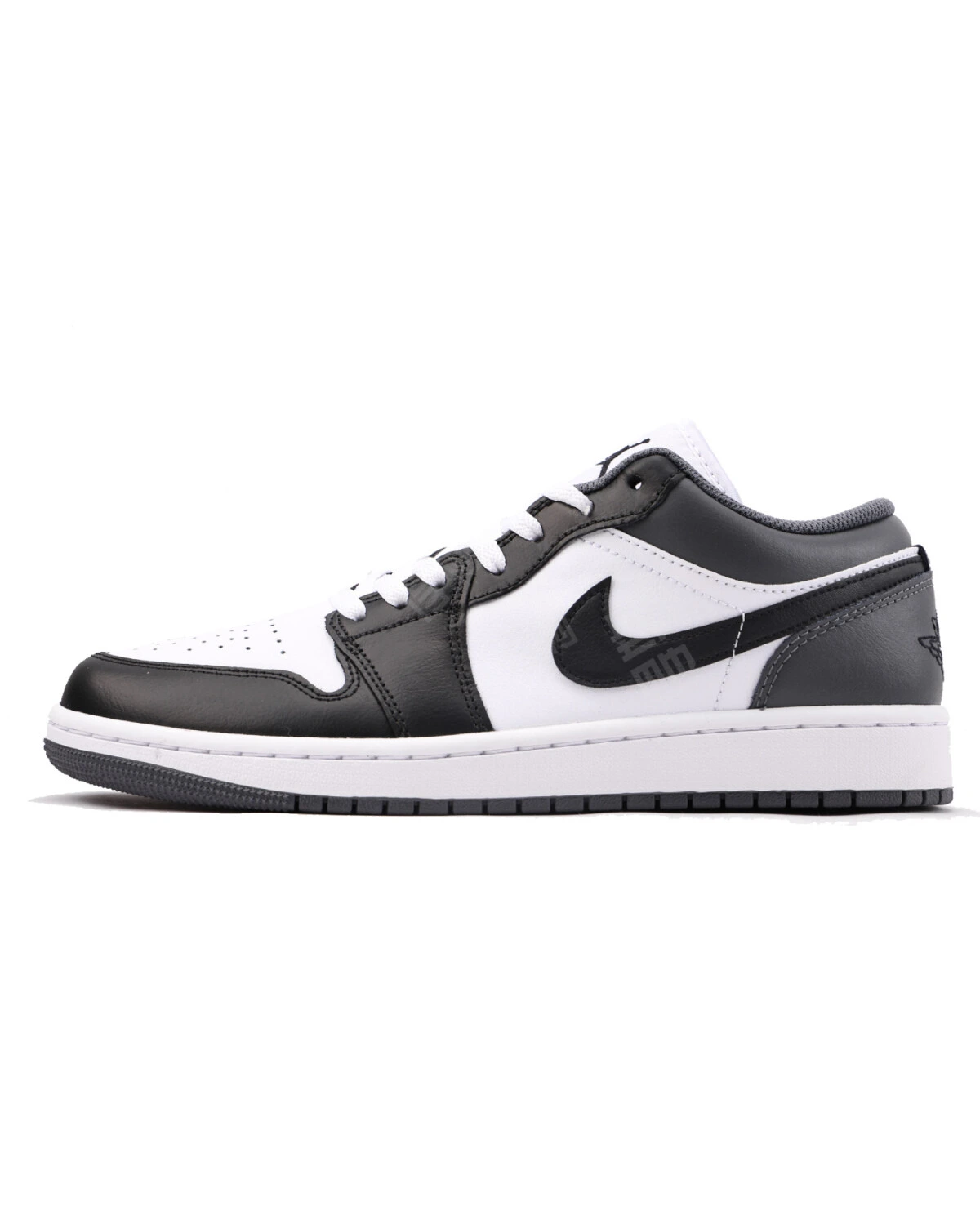 Jordan Air Jordan 1 unisex кроссовки черно-белые кожаные с резиновой подошвой картинка