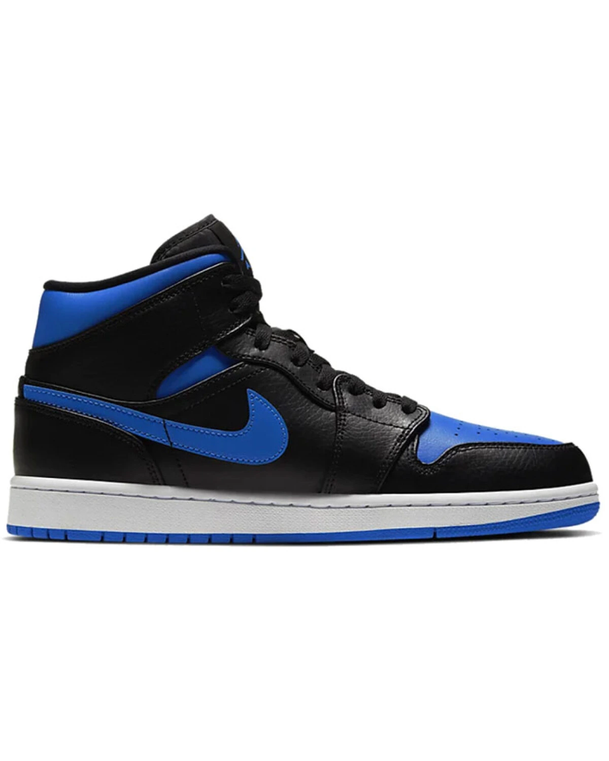 Jordan Air Jordan 1 унисекс кроссовки сине-чёрные из кожи и синтетики картинка