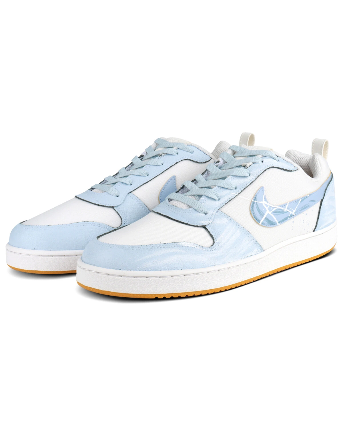 Nike Court Borough мужские кроссовки с принтом голубые картинка