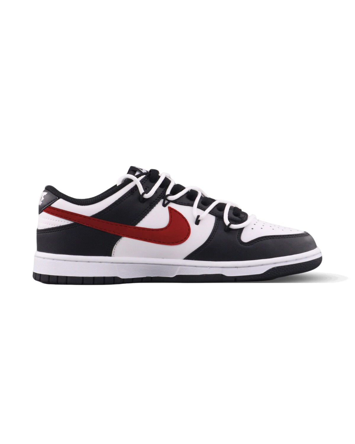 Nike Dunk Low Asher Better With Time унисекс кроссовки черно-красные с кожаными вставками картинка