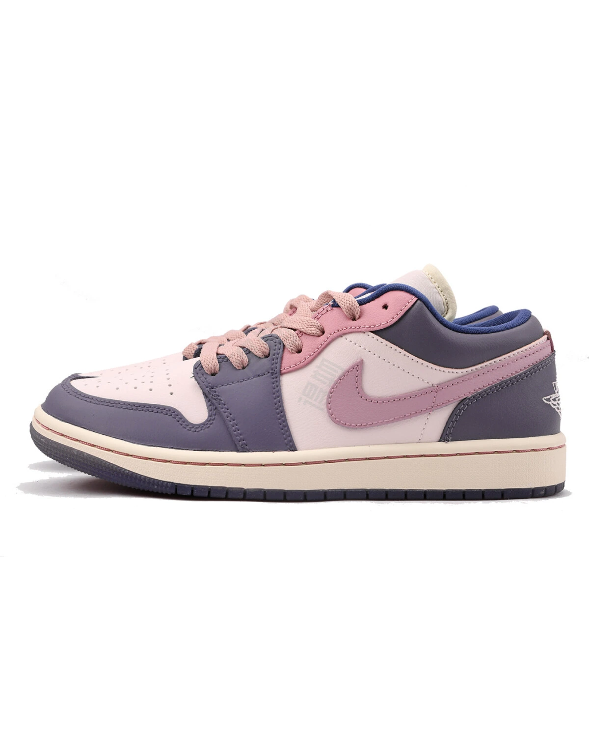Jordan Air Jordan 1 женские кроссовки фиолетово-розовые с амортизацией картинка
