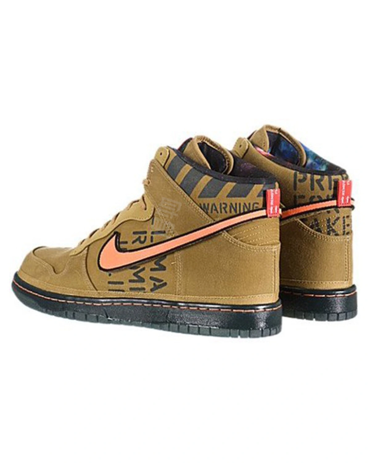 Nike Dunk High Galaxy Gold мужские кроссовки высокие коричневые картинка