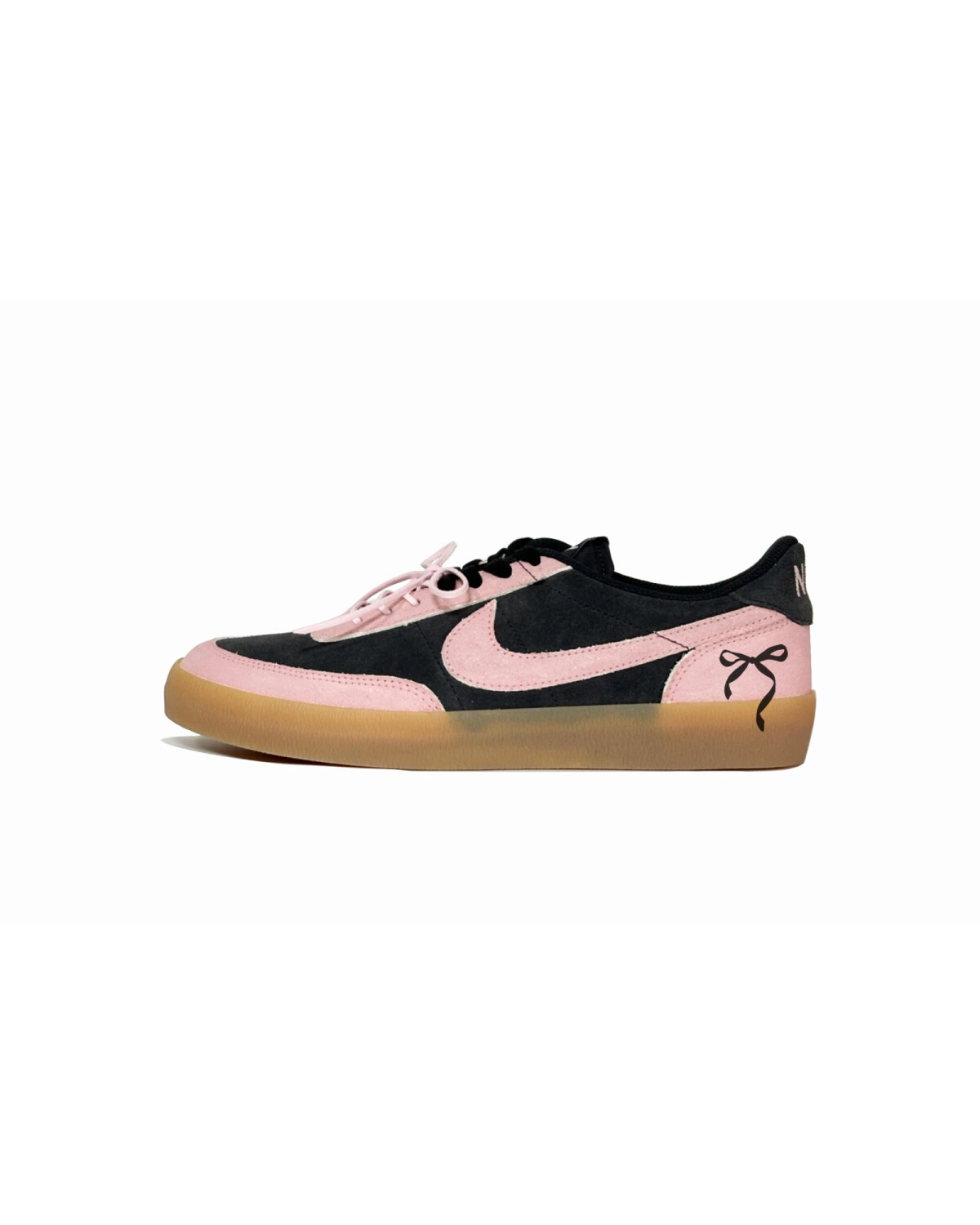 Nike Killshot 2 unisex кеды из замши розовые с резиновой подошвой картинка