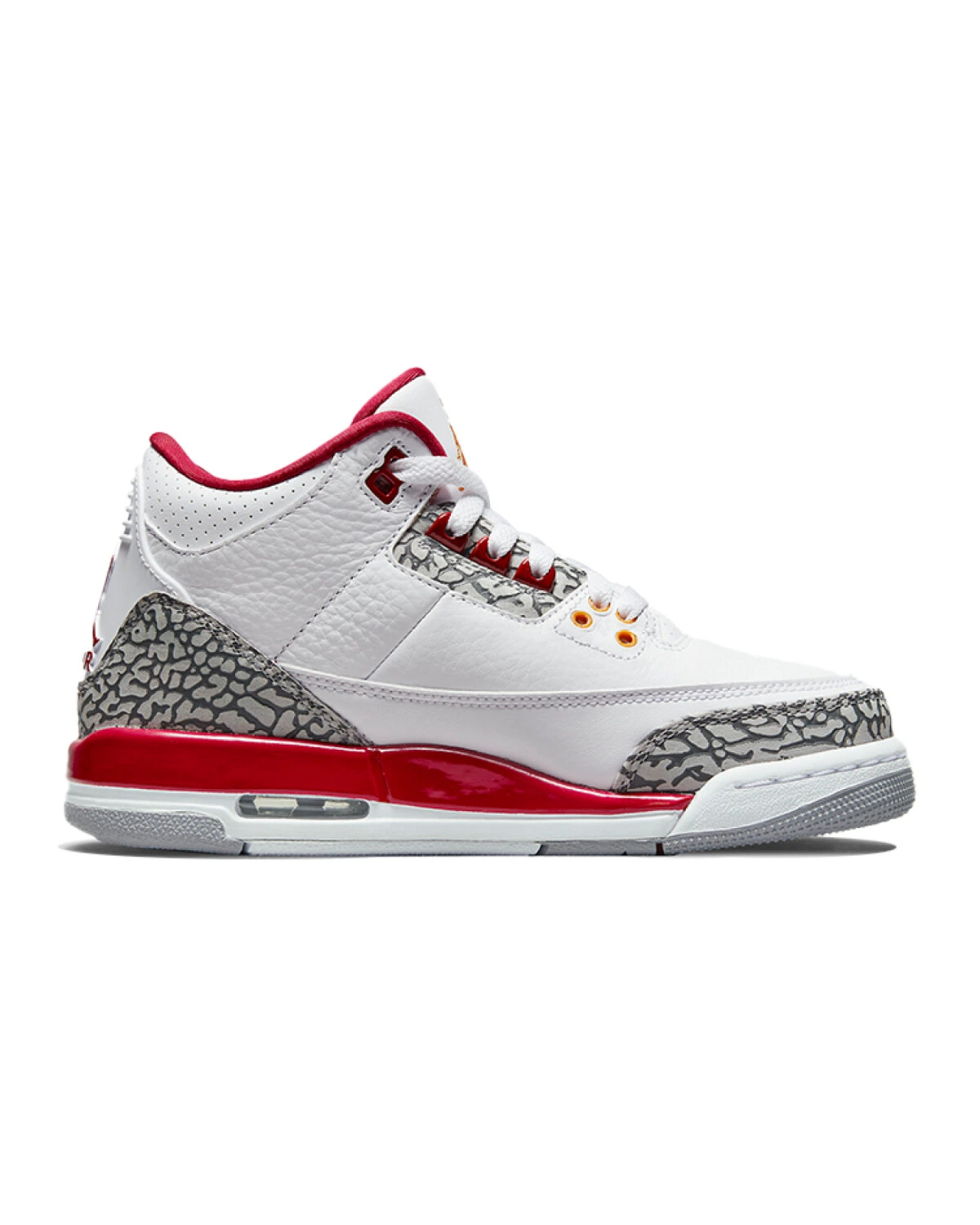 Jordan Air Jordan 3 Retro "Cardinal Red" детские кроссовки для баскетбола бело-вишнёвые картинка