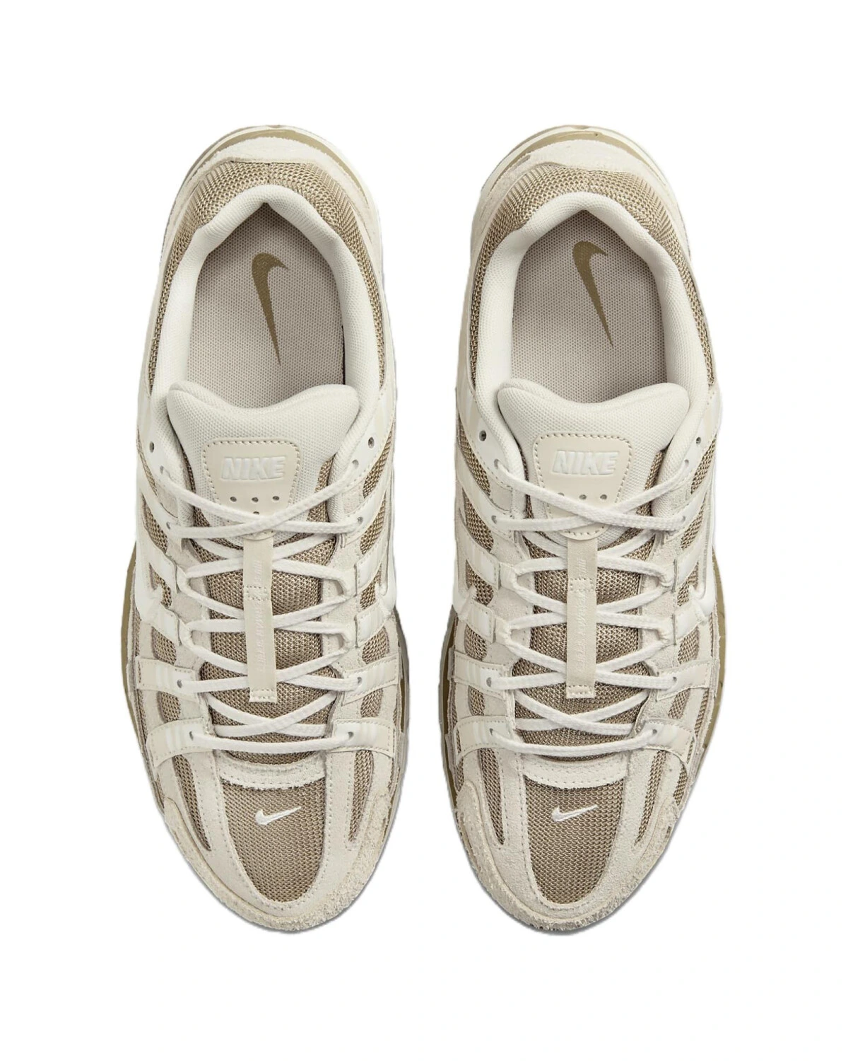 Nike P-6000 унисекс кроссовки кожаные бежевые картинка