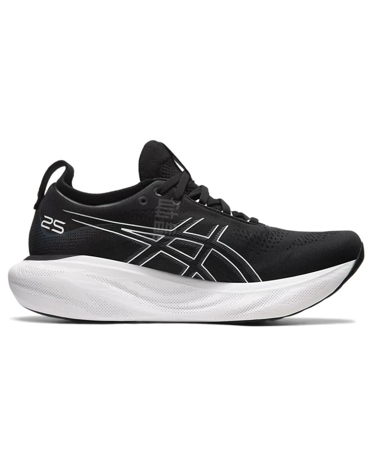 Asics GEL-Nimbus 25 мужские кроссовки для марафона черно-белые картинка