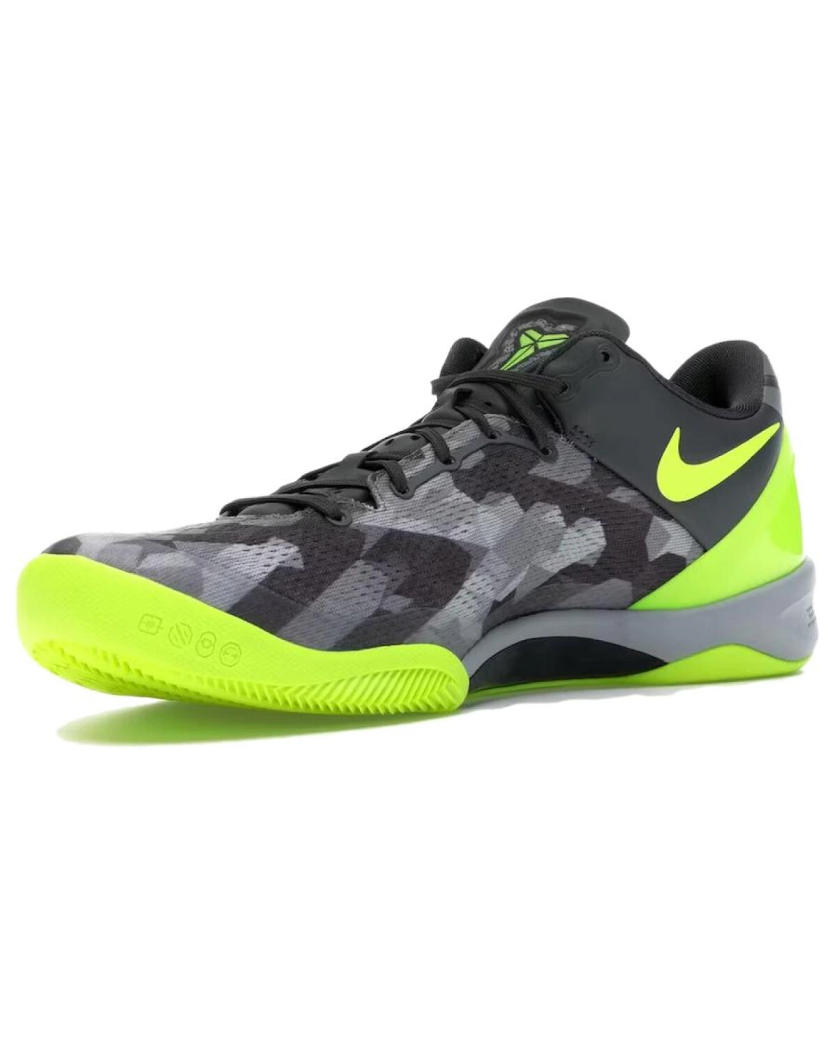 Nike Kobe 8 Volt мужские баскетбольные кроссовки противоскользящие серые картинка