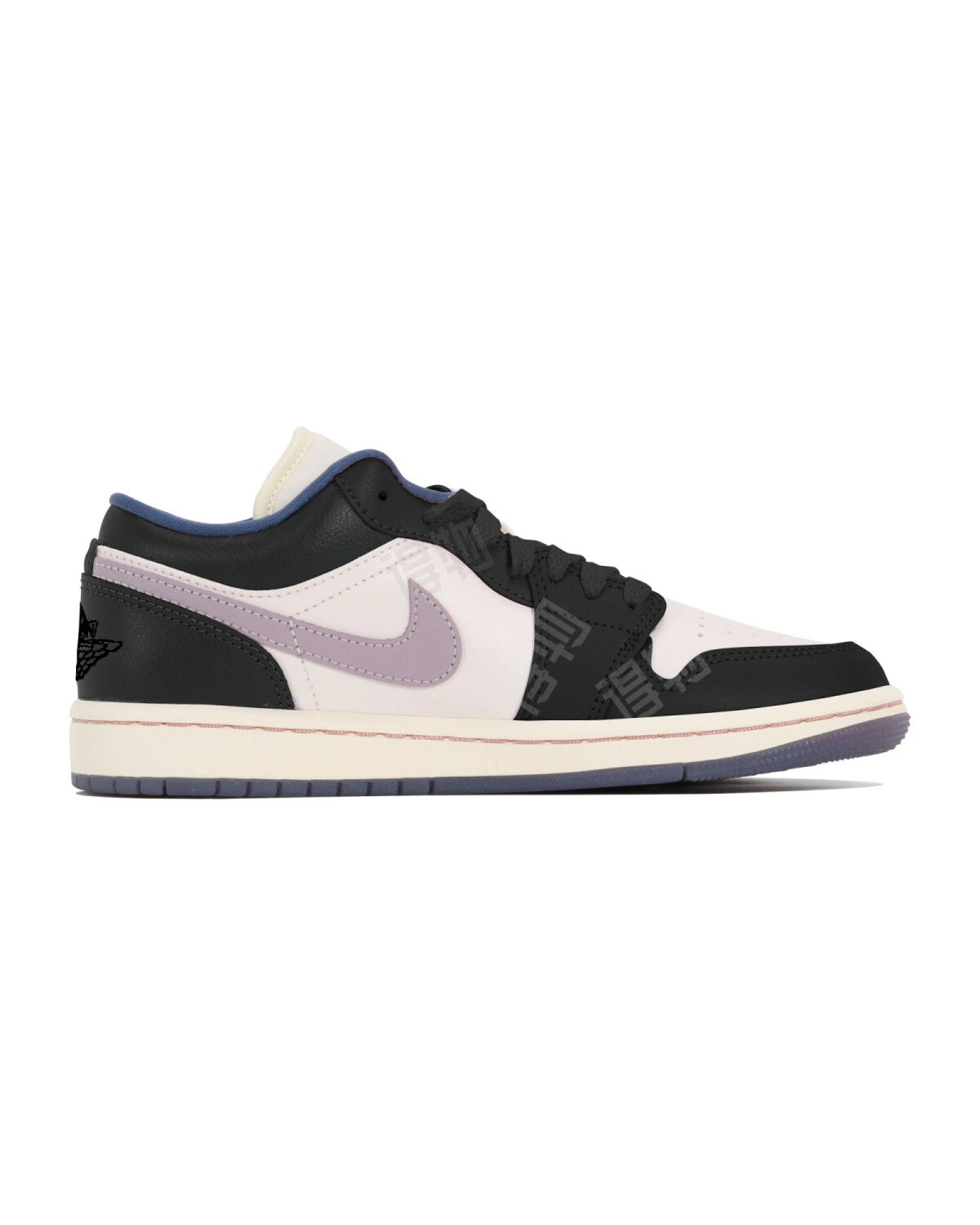 Jordan Air Jordan 1 женские кроссовки черно-розовые легкие картинка