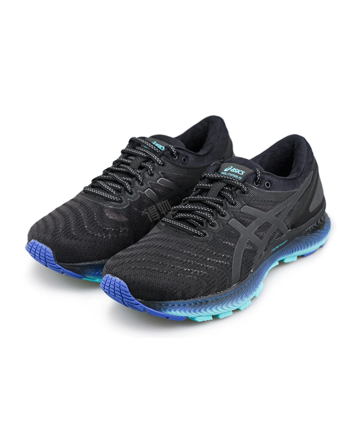 Asics GEL-Nimbus 22 унисекс кроссовки для бега черно-синие картинка