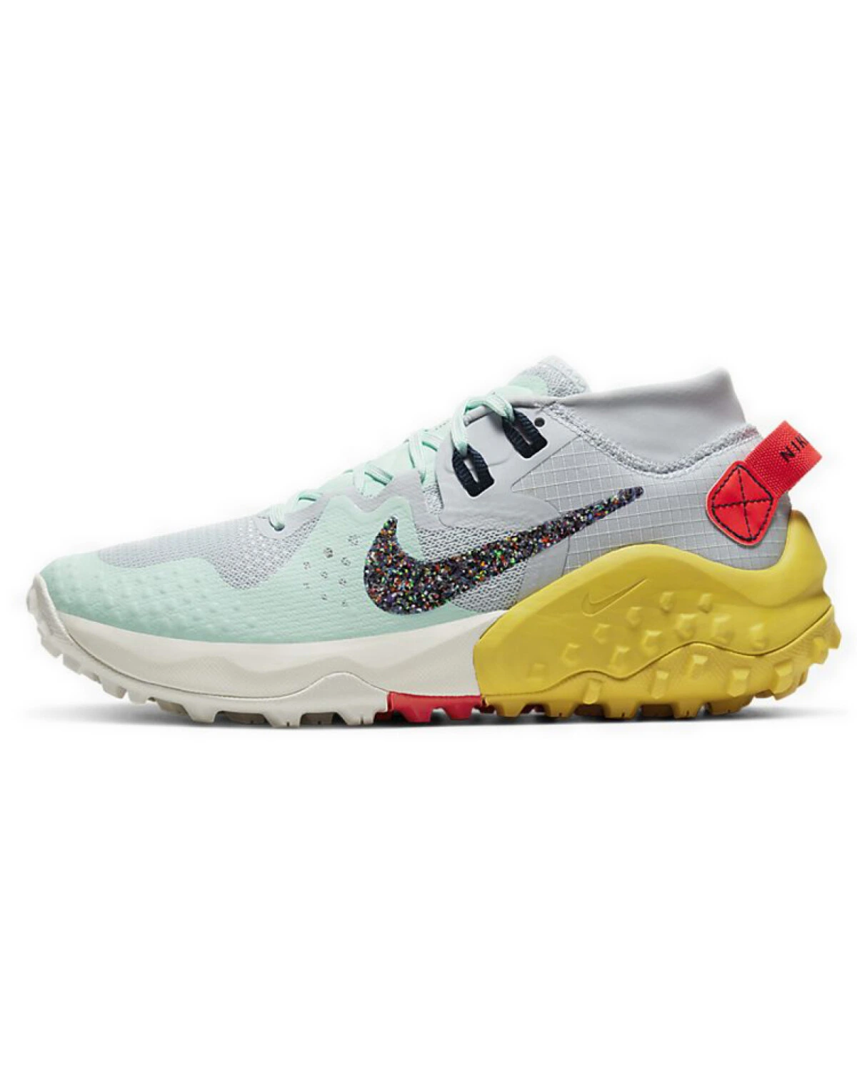 Nike Wildhorse 6 женские кроссовки для трейлраннинга желто-зеленые картинка