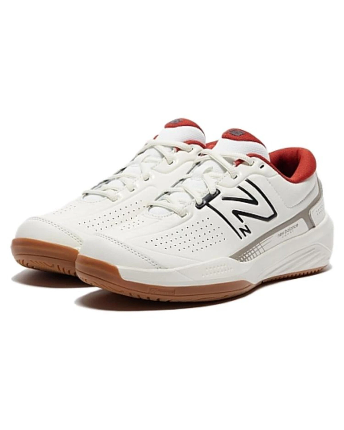 New Balance 696 V5 унисекс кроссовки бежевые из искусственной кожи картинка