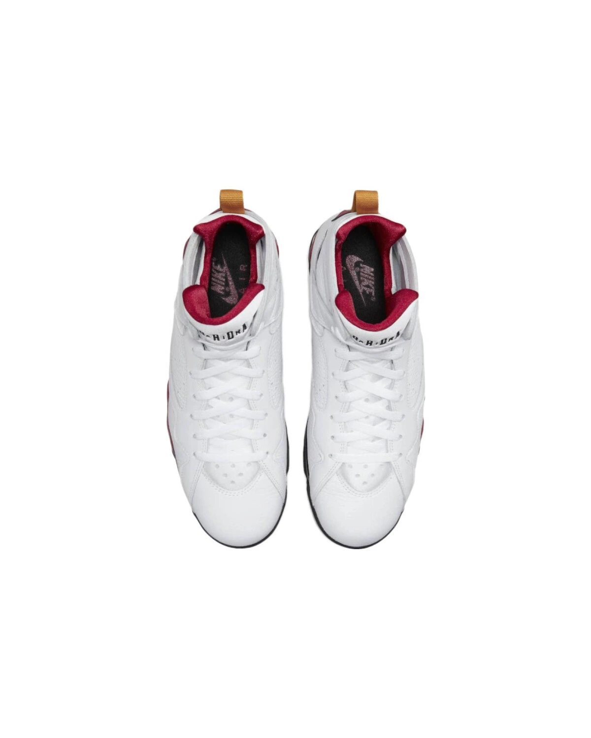 Jordan Air Jordan 7 унисекс кроссовки кожаные белые с черно-красными деталями картинка