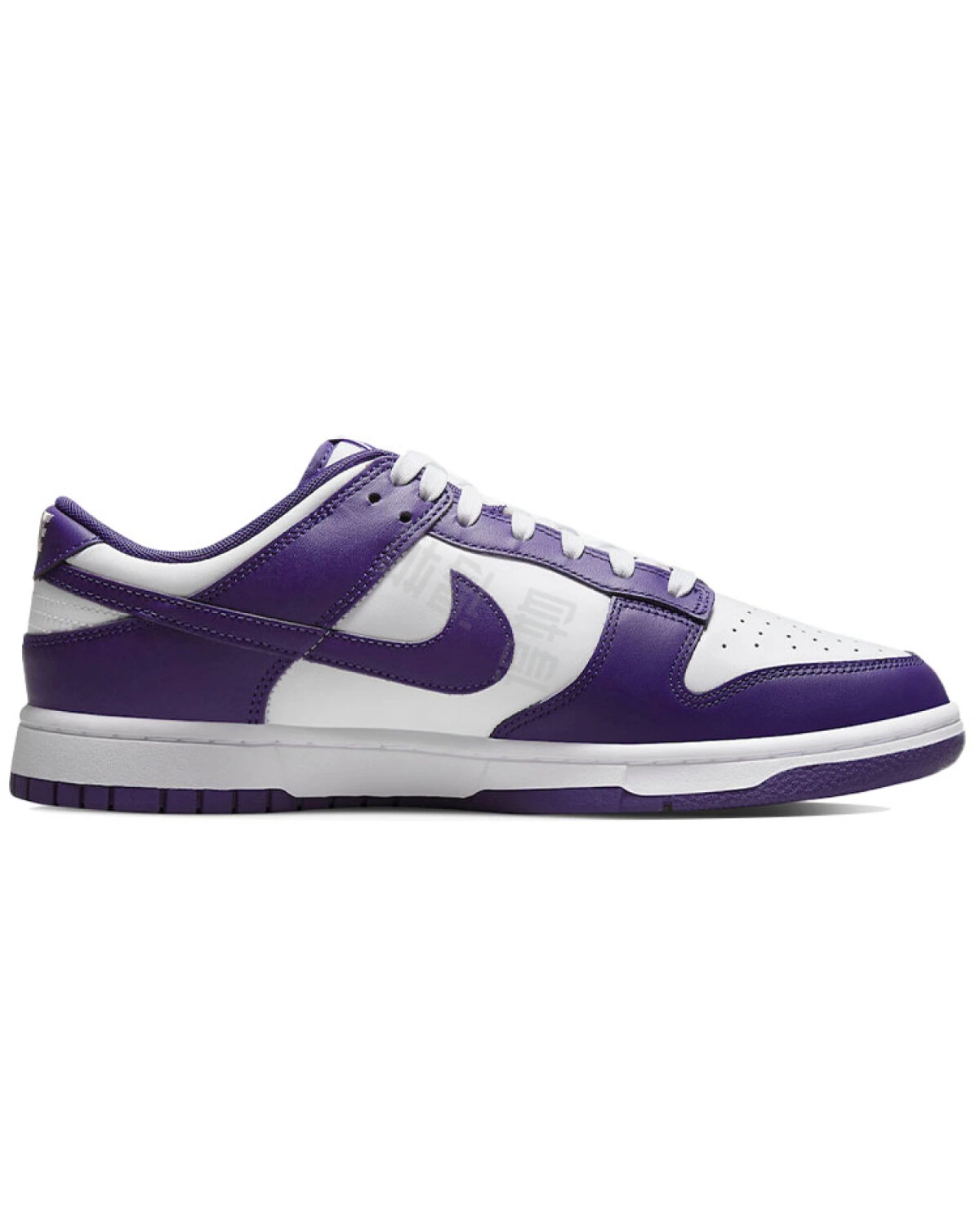 Nike Dunk Retro "Court Purple" мужские кеды бело-фиолетовые кожаные картинка