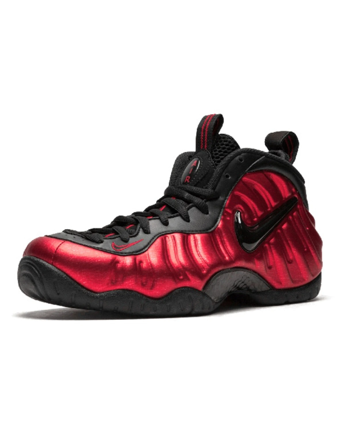 Nike Foamposite Pro University Red детские баскетбольные кроссовки красно-черные картинка