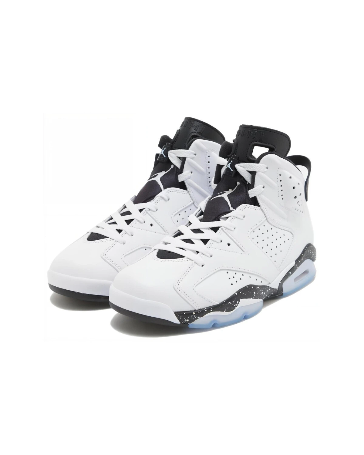 Jordan Air Jordan 6 MID unisex кроссовки белые с черными вставками картинка