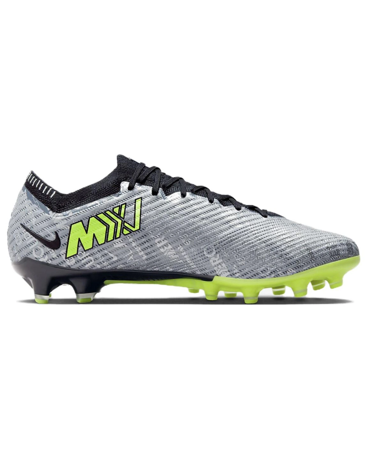 Nike Mercurial Vapor 15 унисекс спортивные кроссовки для футбола серебристо-зеленые картинка