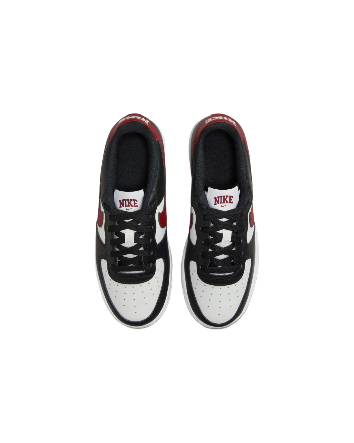 Nike Air Force 1 детские кроссовки черно-белые картинка
