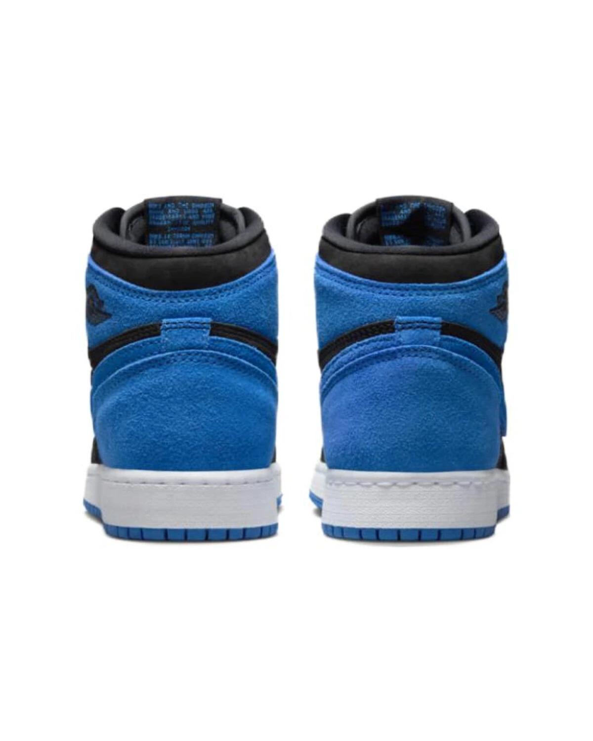 Jordan Air Jordan 1 детские кроссовки сине-черные высокие картинка