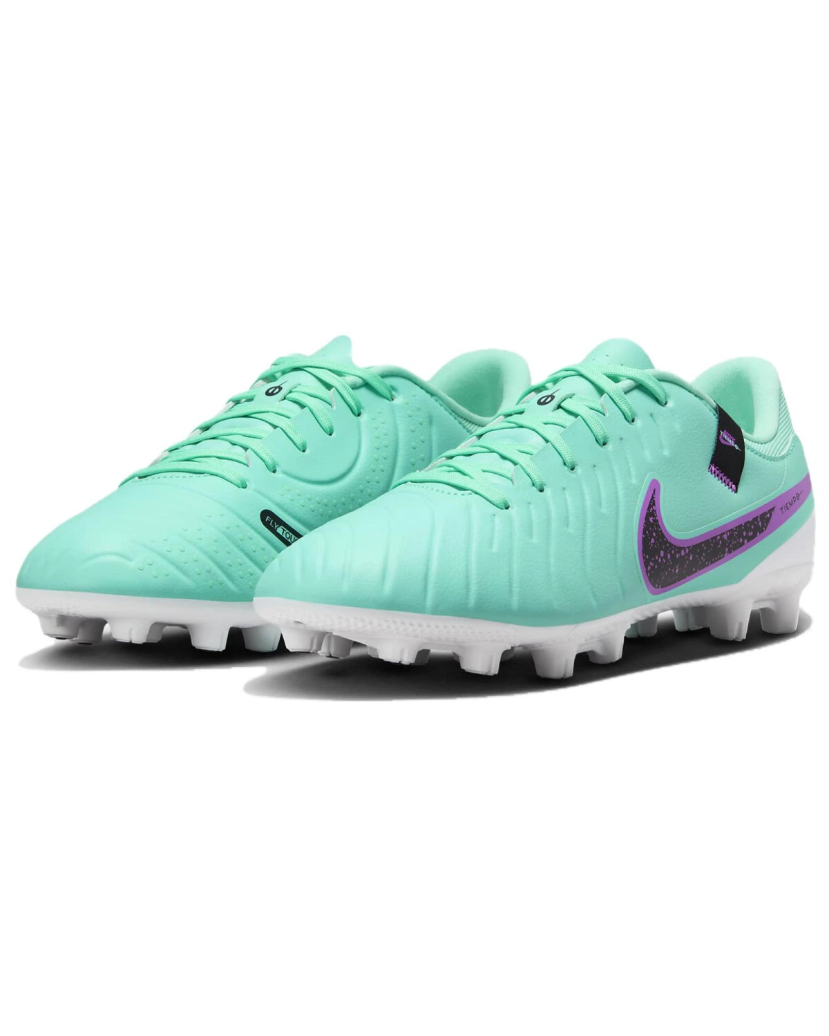 Nike Tiempo Legend 10 мужские футбольные бутсы пурпурно-зеленые картинка