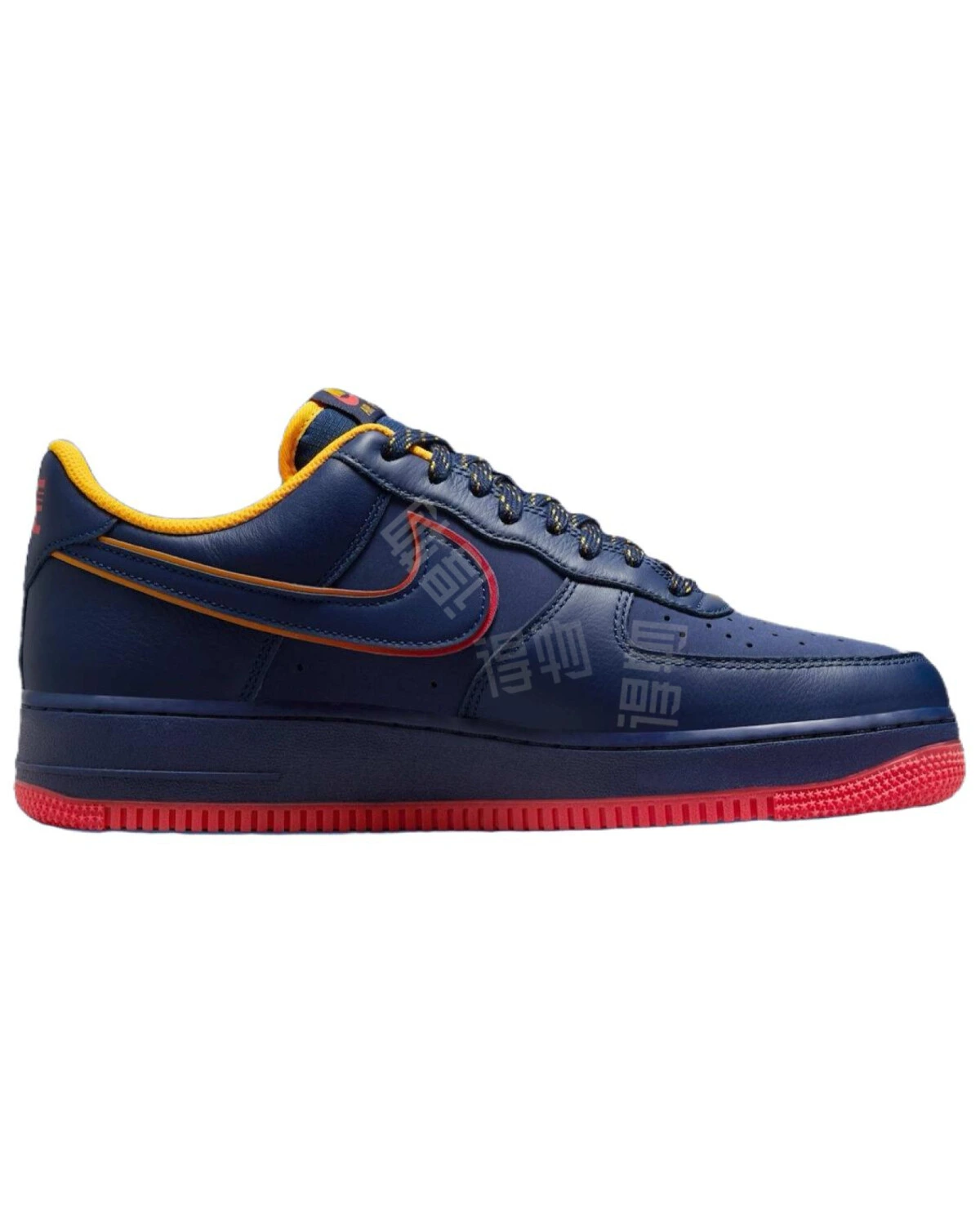 Nike Air Force 1 Low Retro Pack Unisex кроссовки синие кожаные картинка