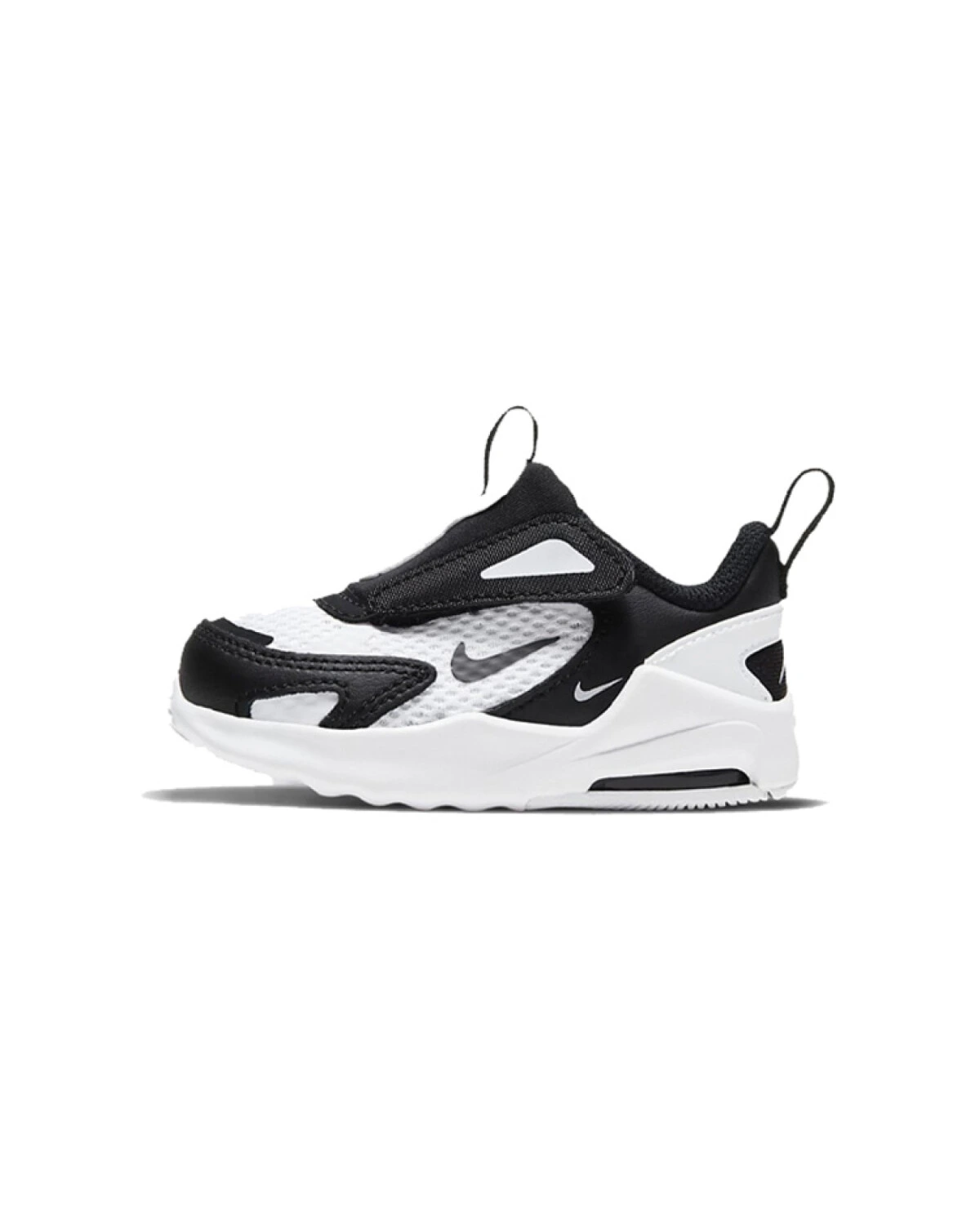 Nike Air Max Bolt детские беговые кроссовки черно-белые картинка