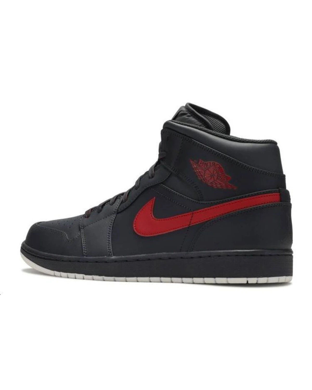 Jordan Air Jordan 1 Mid мужские кроссовки ретро черно-красные баскетбольные картинка