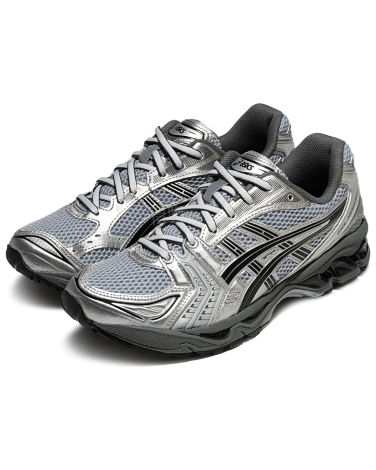 Asics Gel-Kayano 14 унисекс кроссовки серебристо-чёрные картинка
