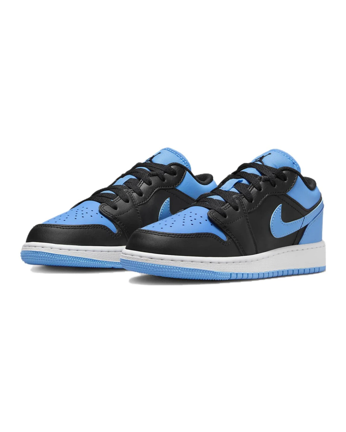 Jordan Air Jordan 1 детские кроссовки кожаные сине-черные картинка
