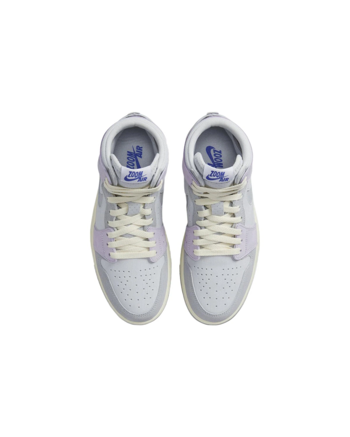 Jordan Air Jordan 1 High Zoom CMFT 2 "Light Smoke Grey and Barely Grape" женские кроссовки высокие серо-фиолетовые картинка