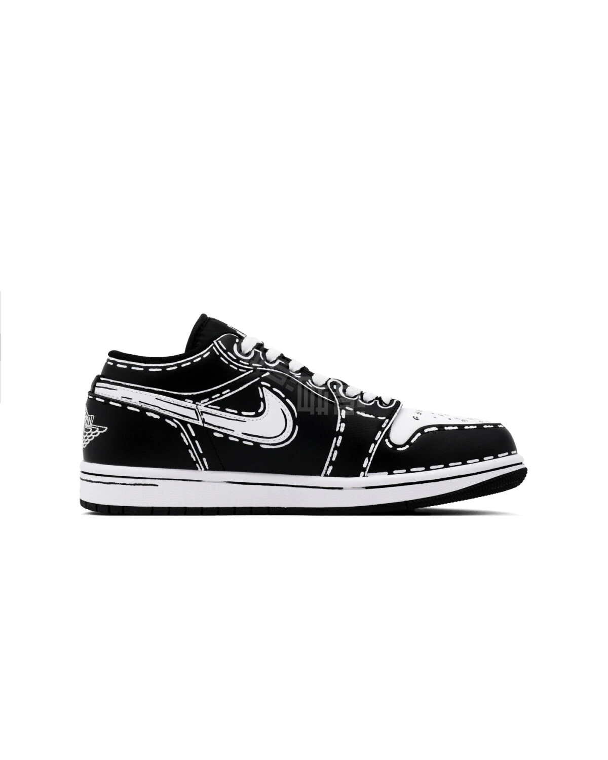 Jordan Air Jordan 1 Low "Orca" unisex кроссовки черные ретро баскетбольные картинка