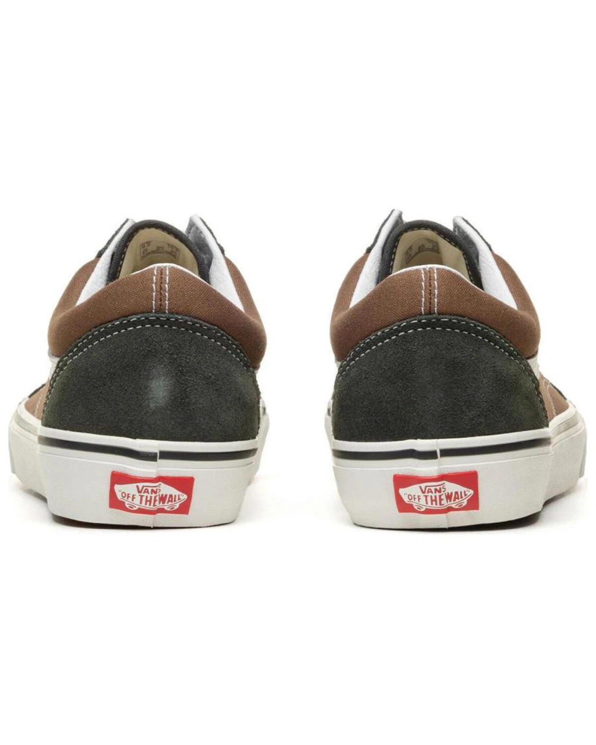 Vans Old Skool мужские кеды коричнево-черные на шнуровке картинка